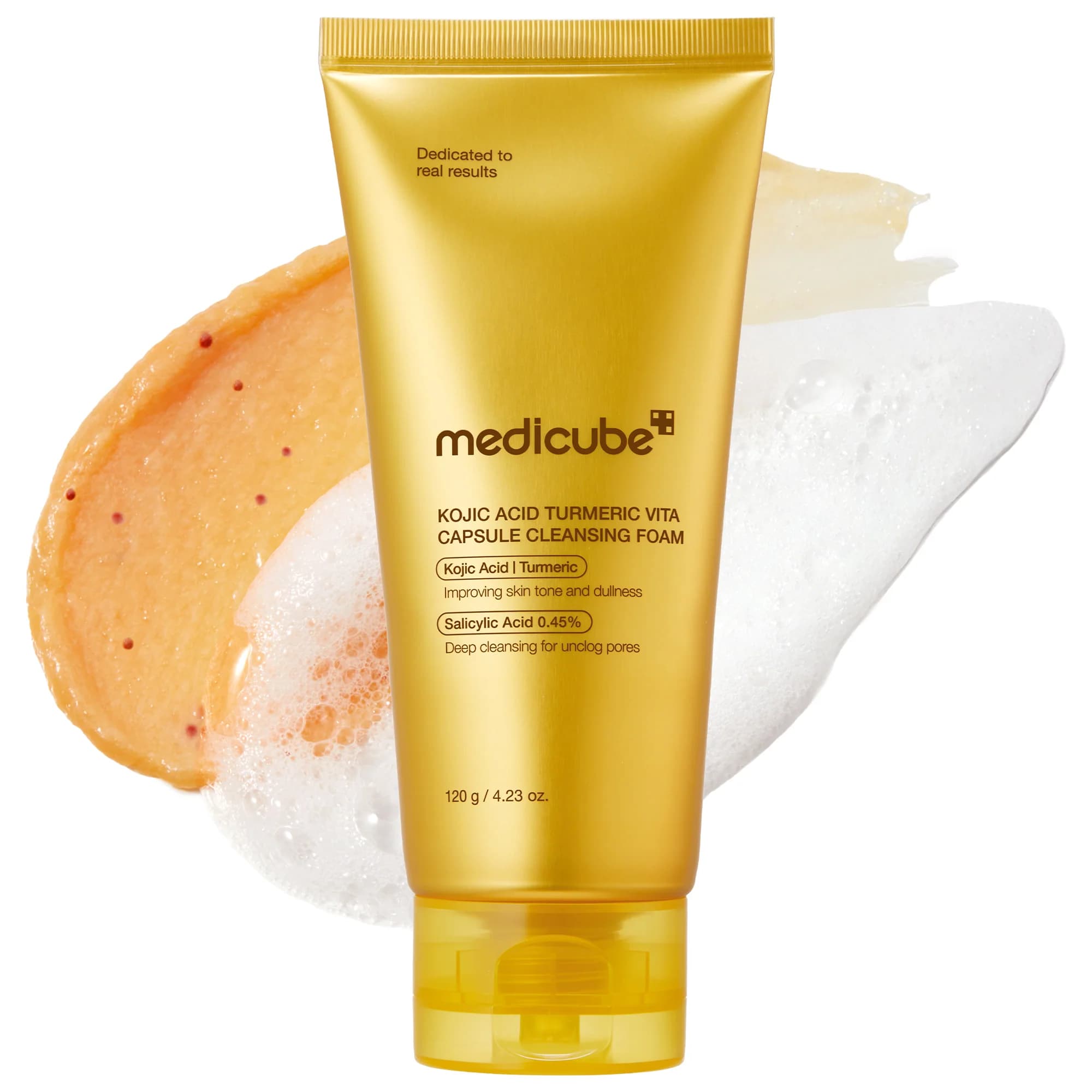 Medicube Kojic Acid Turmeric Vita Capsule Foam Cleanser