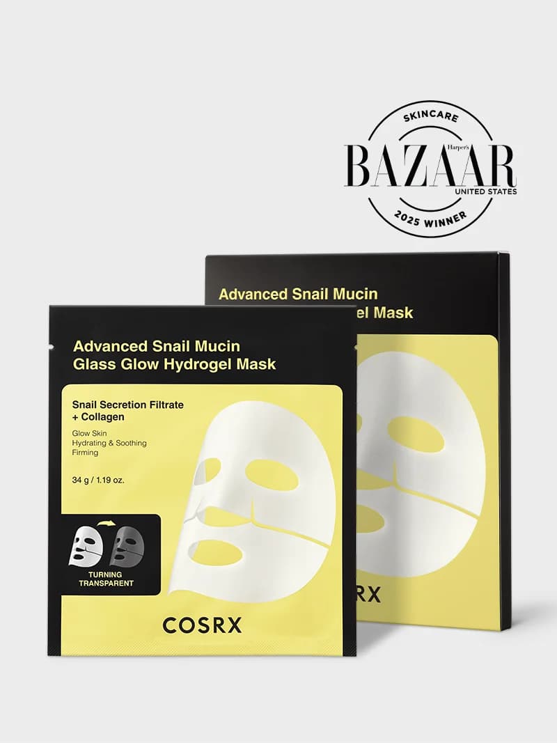 COSRX Advanced Snail Mucin Glass Glow Hydrogel Mask_3ea