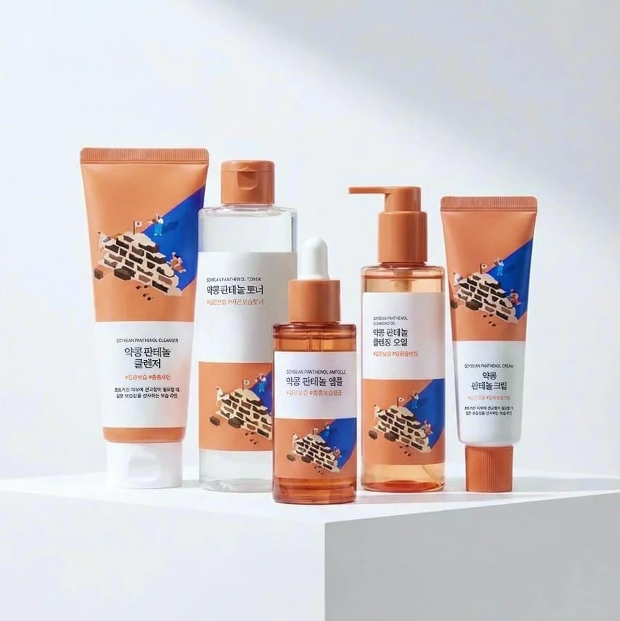 Round Lab Soybean Panthenol Skin Barrier Repair Routine