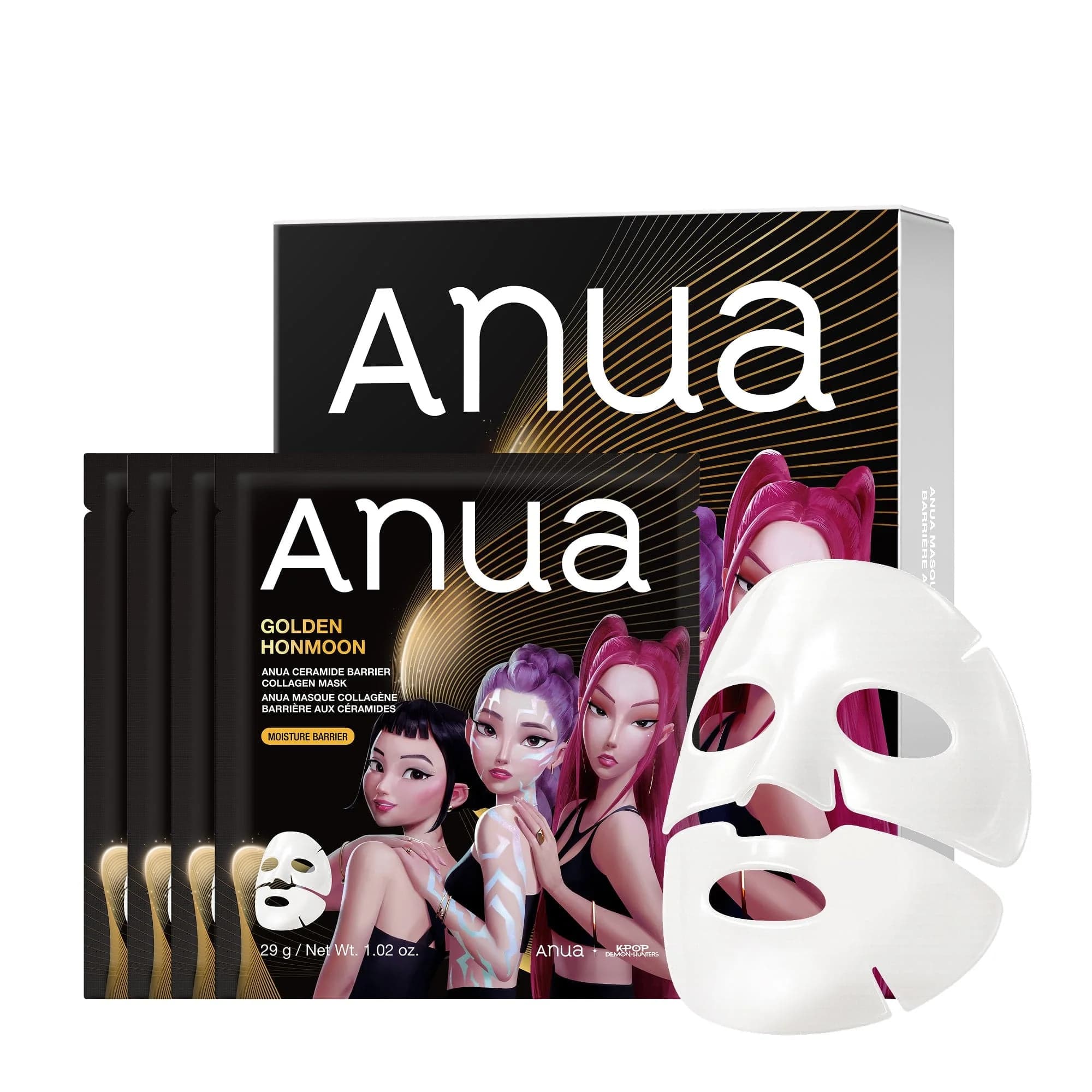 Anua Golden Honmoon Barrier Collagen Mask 4ea