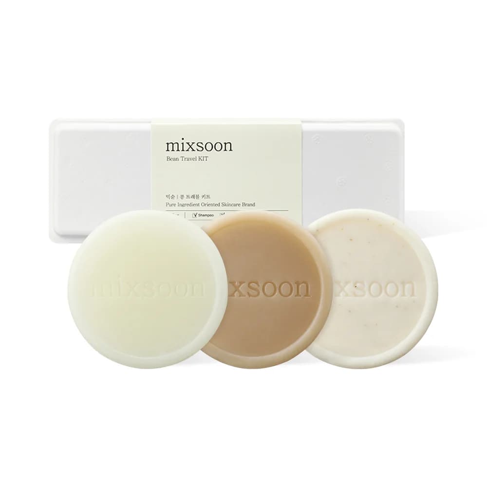 Mixsoon Bean Travel Kit (Shampoo + Conditioner + Body bar)