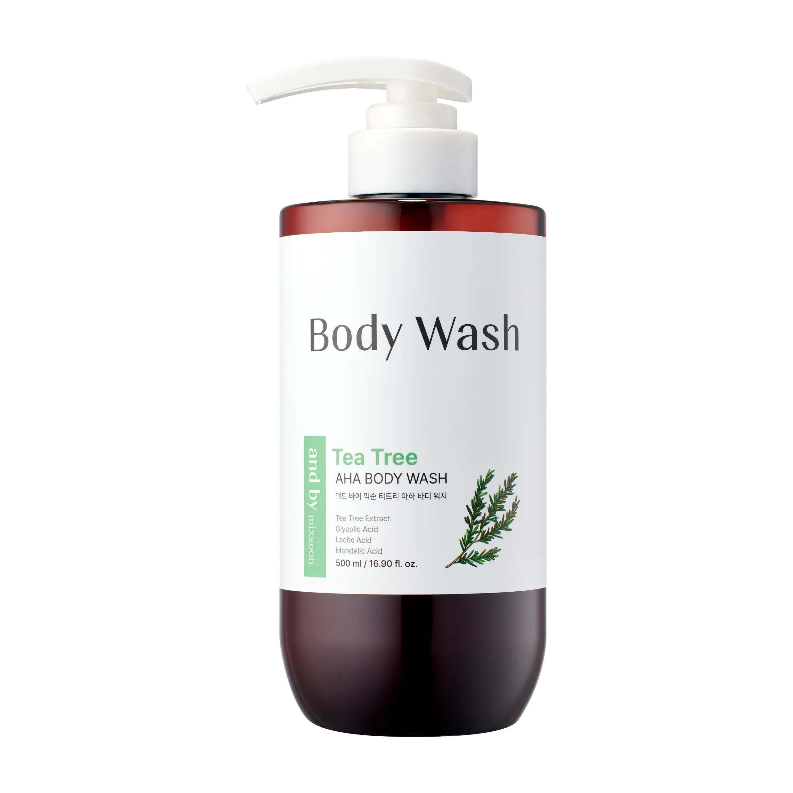 Mixsoon and by mixsoon Tea Tree AHA Body Wash